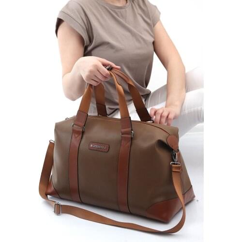 Women Waterproof Soft Travel Hand and Shoulder Bag Quality Artificial Materiel Business Trip, Gym, Daily Use %100 Woven Lined