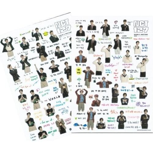 1Pcs EXO D.O. Kim Jong Dae NCT127 WINWIN New Album Figures The Same Transparent Self-adhesive PVC Sticker Hand Account Sticker