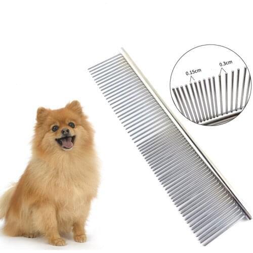 100Pcs Pet Dematting Comb Stainless Steel Hairbrush Pets Grooming Tool for Dogs and Cats Removing Tangles and Knots Wholesale K1