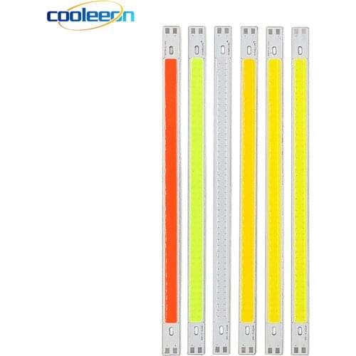200x10mm 12V LED COB Bulb LED Bar Lights 10W 20CM Strip for Auto Cars Decor DRL Lights Work Lamp Readling Bulb DIY DC12V 1000LM