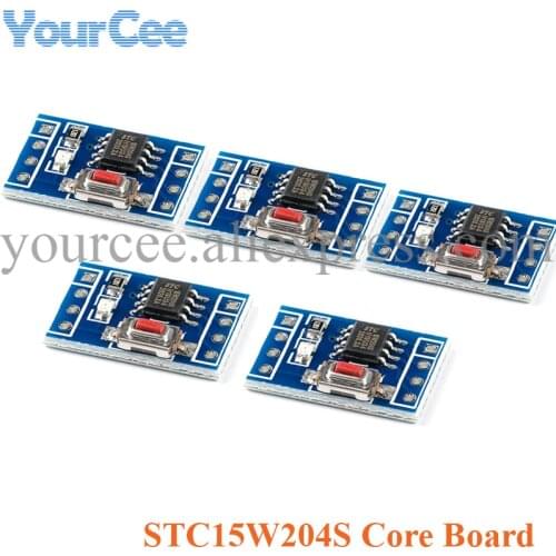 5pcs STC15W204S 51 Core Learning Development Board Module SCM Microcontroller System Board SOP8 STC15F104E