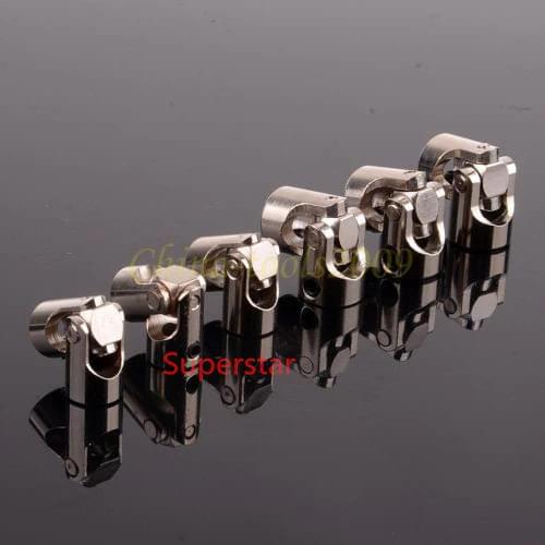 6mm Shaft Coupling Motor connector DIY Stainless Steel Universal Joint + screws