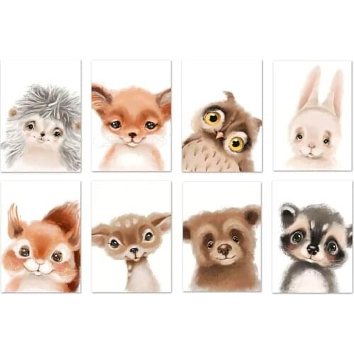 Cute Cartoon Animals Diamond Painting Cross Stitch 5D DIY Handmade Mosaic Embroidery Rhinestone Living Room Home Decor Art