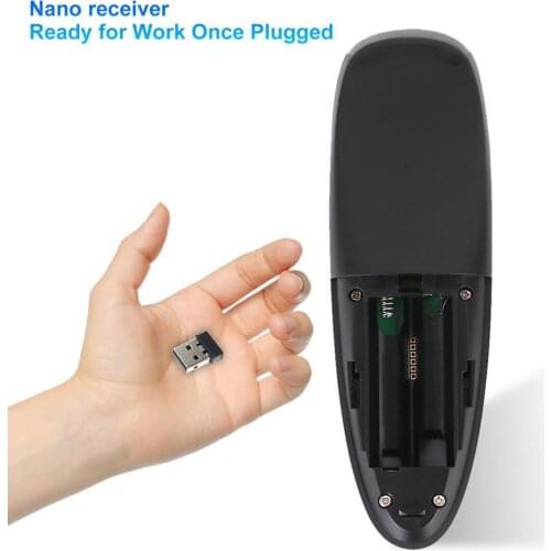 G10 Air Mouse Quick Response Fast Transmission Ergonomic 2.4GHz Wireless Infrared Gyro Smart Voice Controller for TV Box