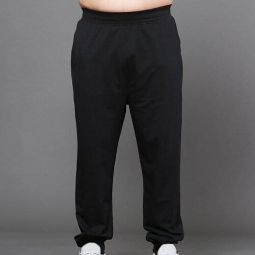 Mens big pants 160KG plus size 11XL 12XL loose stretch large size 6XL 7XL 8XL 9XL 10XL spring casual pants black50 52 54 56 58