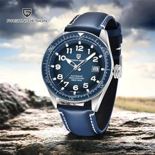 PAGANI DESIGN New Brand Automatic Mechanical Mens Watches Military Sport Watch Men 100M Waterproof Wristwatch Relogio Masculino