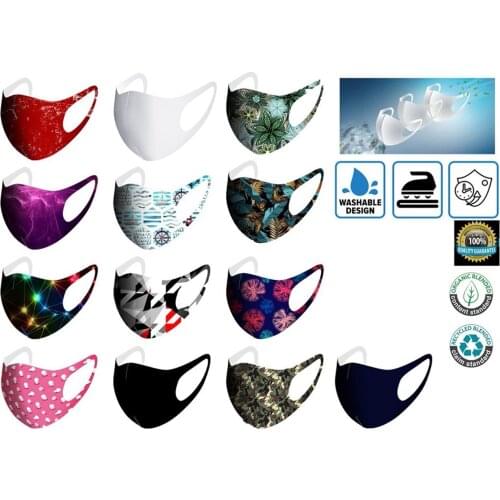 Colorful Breathable Face Mask Mascarilla For Skin Care Mouth Mask Protection Faceshields Earloop Masque en tissu Mondkapjes