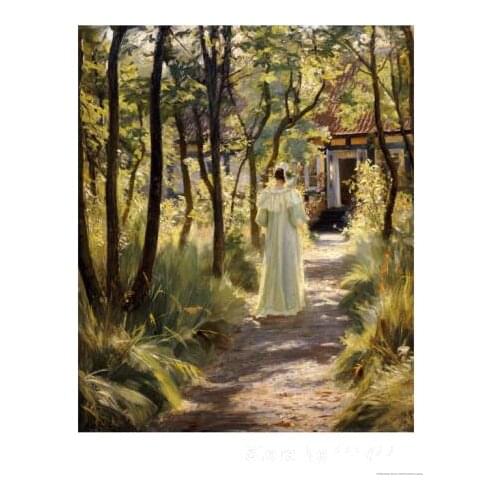 Danish art Marie in the Garden Peder Severin Kroyer paintings for sale High quality Hand painted