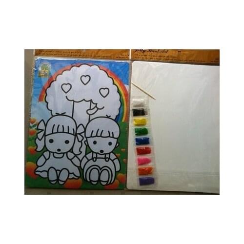 Children toy DIY Color Sand painting kits for childrens gift