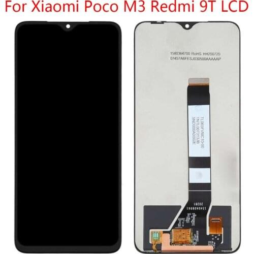 Suitable for Xiaomi MI POCO M3 LCD touch screen digitizer for Xiaomi Redmi 9T LCD M2010J19CG M2010J19CI 6.53 inches