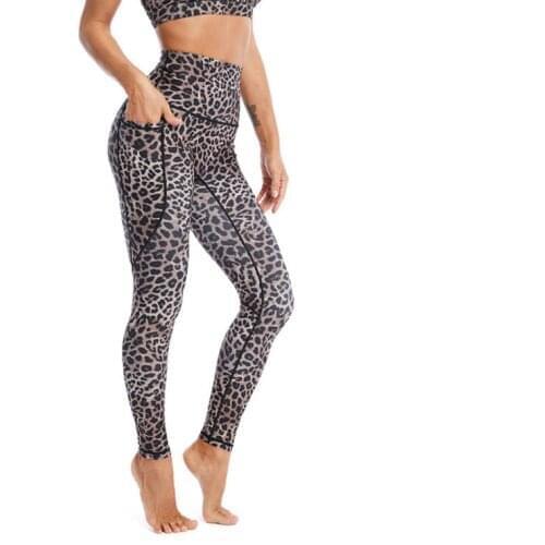 New Yoga Pants Women Tight Height Waist Lift Hip Exercise Leggings Without Embarrassment Line Nude Feeling Print Yoga Pants