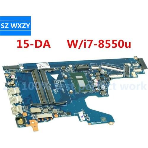 For HP 15-DA 15-da0073wm Laptop Motherboard With SR3LC I7-8550U L20371-601 L20371-001 EPK50 LA-G07EP DDR4 100% Tested Fast Ship