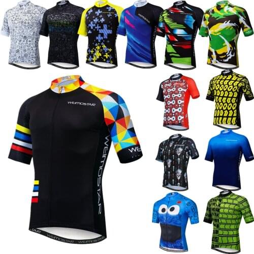 Men‘s Cycling Jerseys 2021 Short Sleeved Bicycle Clothes Breathable mtb Shirts Summer Bike Tops Road Bike Jackets Quick Dry