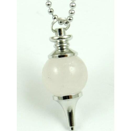 Natural stone Turquoises Quartz Crystal Opal lapis tiger eye Pendulum pendant for diy Jewelry making necklace Accessories A36