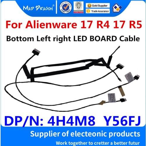 New Bottom shell Left right LED BOARD Cable For Dell Alienware 17 R4 17 R5 04H4M8 4H4M8 DC02002IP00 0Y56FJ Y56FJ DC02002IO00
