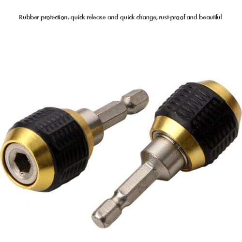 60mm Drill Chuck for Impact Driver, Quick Connect, Keyless Drill Chuck Converter Quick Change Adapter with 1/4" Hex Shank