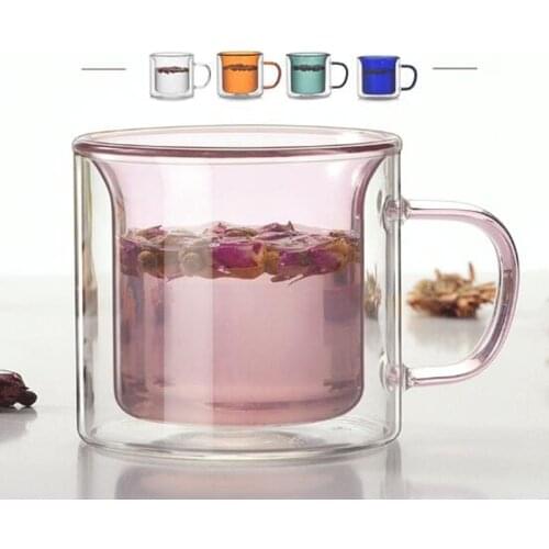 Multi-color Champagne Beer Glasses Wine Drinkware Tea Cup Coffee Cups Cocktail Holder Mug Double Walls Mugs Wineglass Vodka