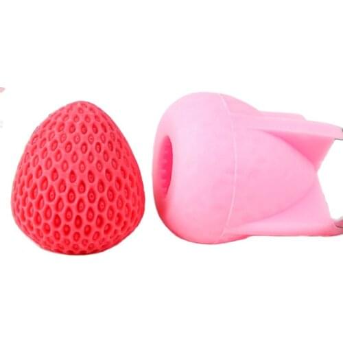 DIY 3d Strawberry Chocolate Silicone Mold Mousse Birthday Cake Decoration Fondant Baking Handmade Soap Mold Craft Tools M081