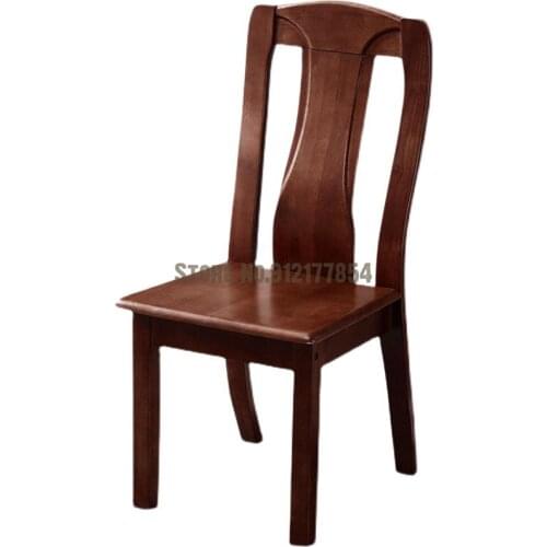 All solid wood chair back chair stool dining chair home desk restaurant dining table and chair Chinese antique thick heavy