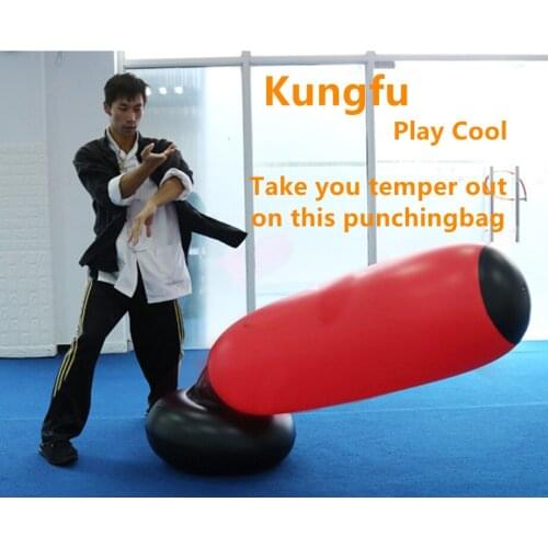 Free Standing Boxing Column High Resilience Tumbler Stress Relief Sandbag Cardio Exercise Kungfu Play Kickboxing Punching Bag