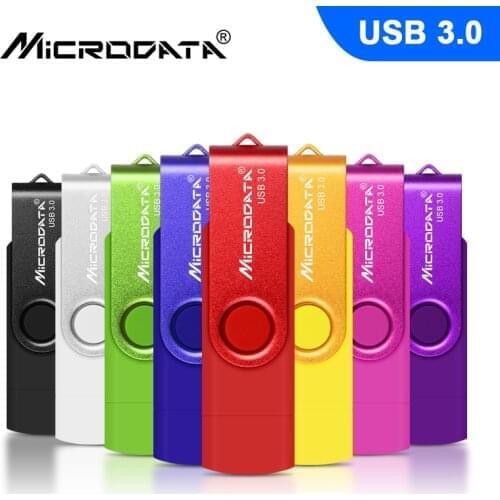 OTG 2 in 1 USB Flash Drives USB3.0 & Type-C & Micro USB 128GB 64GB 32GB 16GB Pendrives Dual Pen Drive Cle USB High speed