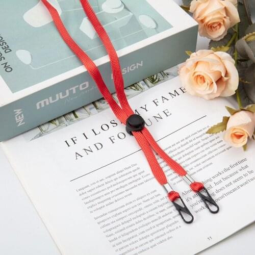 Mask Hanging Rope Long Face Mask Lanyard Mask Holder Adjustable Traceless Ear Hanging Rope Two Hooks