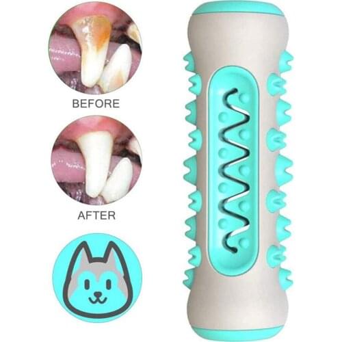 Dog ToothBrush Rubber Chew Toys Molar Tooth Cleaning Brush Stick Dogs Dental Care Toys For Medium Large Giant Dogs