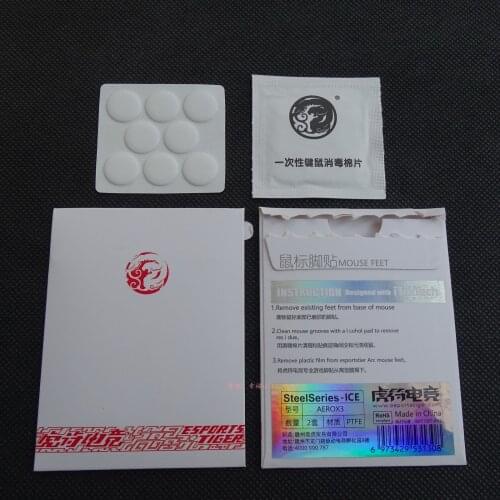 1 Pack Esports Tiger ICE Mouse Skates Mouse Feet For Steelseries Aerox 3 Wireless Mouse White Arc 2.0 ICE Mice glides