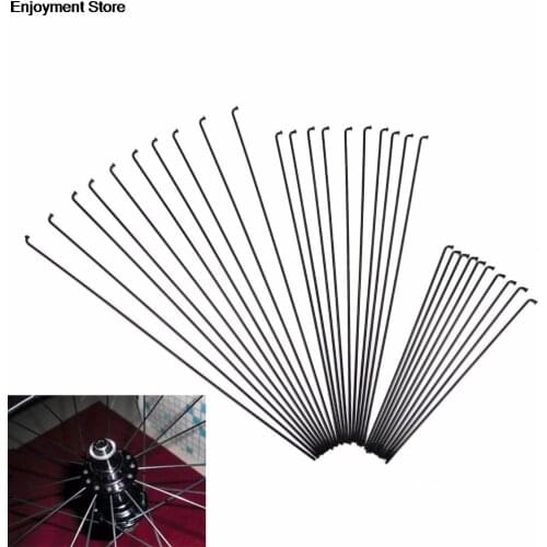 10PCS 12 Mm Steel Spoke 14G Bicycle Spokes Diameter Spokes Carbon Steel Electric Bike Spokes Length 170~286mmmm Black