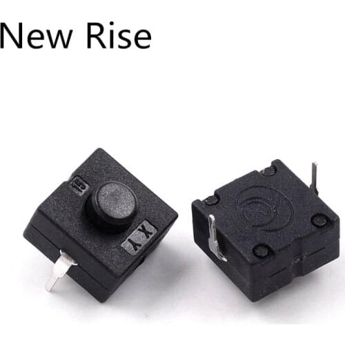 10Pcs Flashlight Button switch 1A 30V 1212-112D ON-OFF Middle of the feet