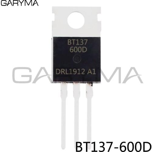10pcs BT137-600D BT137 Thyristor TRIAC TO-220AB