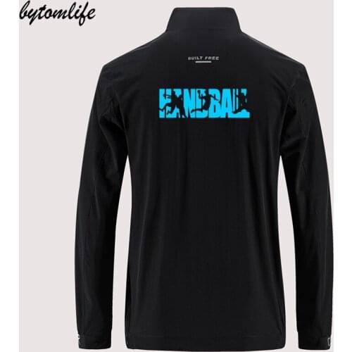 2020 HANDBALL Tor Ball Schrift Sporter Breathable Jacket Mens Outdoor Zippered Comfortable Light Soft Back Printing Asian Size