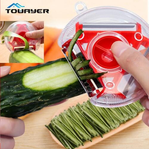 Magic Trio Peeler Set Slicer Stainless Steel Peeler Shredder Julienne Cutter Multi Peel Blade Zesters Grater Kitchen Tool