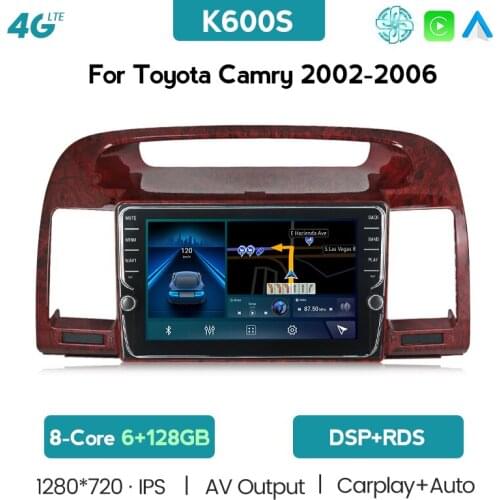 7862 HD 4G LTE Android 11 8 Core Car Radio Multimedia Player for Toyota Camry 5 XV 30 2001 - 2006 Stereo GPS Navi with SWC RDS