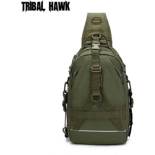 Army Tactical Bag Single Shoulder Fishing Bags Waterproof Leisure Multi Function Camouflage Backpacks Men Women Fishing Gear Kit