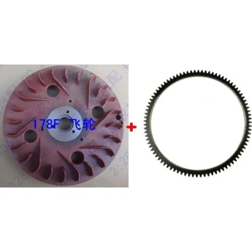 Fast Shipping diesel engine 178F flywheel+Teeth air cooled suit for kipor kama and Chinese brand