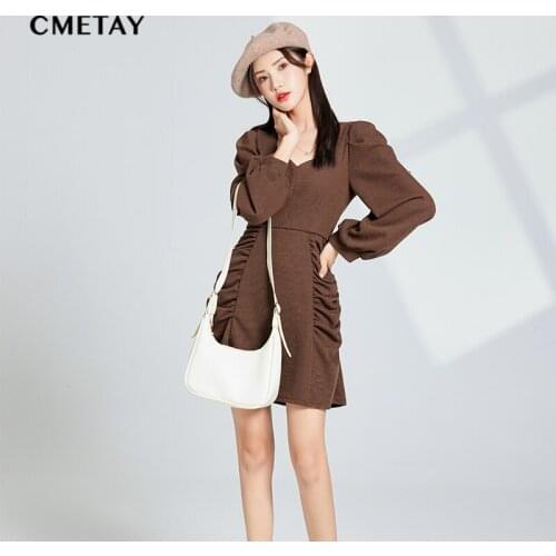 CMETAY Fashionable Knitted Dresses
