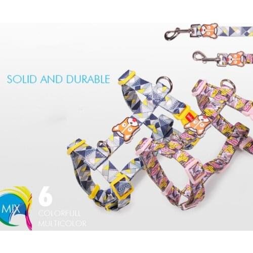 18 Type Colorful Dog Collar Harness Leash High Quality Breakaway Quick Release Pet Puppy Cat Collar Big Dog Leash Collar Perro