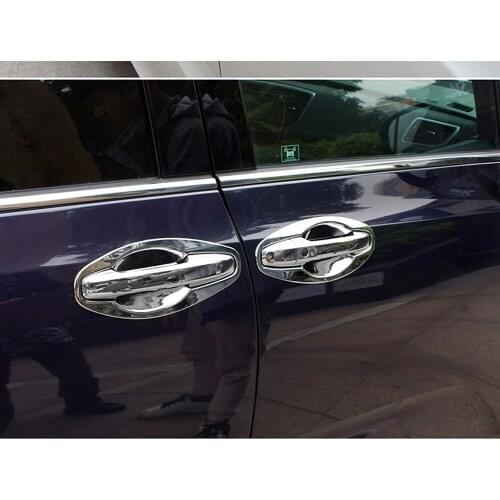 For Honda Odyssey 2014-2020 Chromium Styling Exterior Door Handle Bowl Cover Moulding Frame Bezel Car Sticker LHD