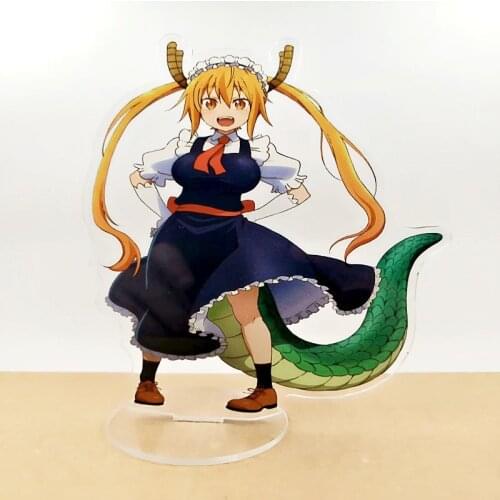 Kobayashi-san Chi no Maid Dragon Acrylic Action Figure Stand Model Desk Decoration Collection Plate Holder Cosplay Toy Gift
