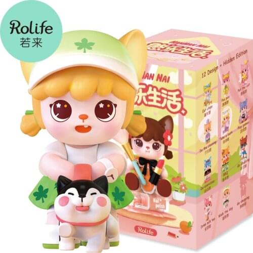 Robotime Rolife HANHAN NAI Ⅱ Hanle Life Blind Box Action Figures Doll Toys Surprise Box Lady Toys for Children Friends Gifts