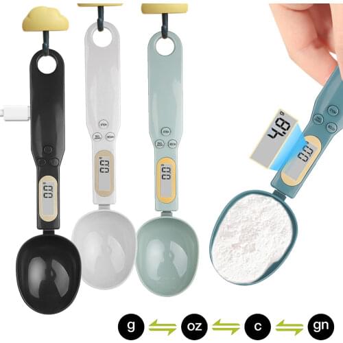 500g/0.1g Digital Measuring Spoon with LCD Display Electronic Coffee Spoon Weight Volume Food Flour Sugar Kitchen Weighing Scale