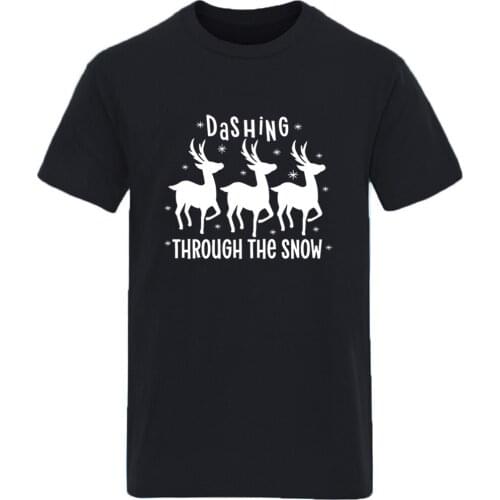 Deer Printing Short Sleeve Tshirt Mans Summer High Quality Retro Tops New Arrival Plus Size Camisetas Fashion Casual 2021 Homme