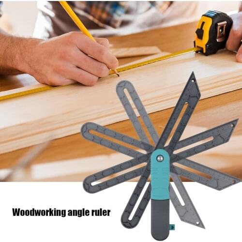 Lock Angle Measure Tool Woodworkers Edge Rule Protractor Inclinometer Goniometer Gauge Meter Plastic Ruler with Lock MeasureTool
