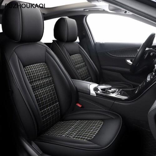 Leather & Flax car seat cover For nissan qashqai almera x-trail classic altima JUKE kicks LEAF micra murano z51 navara cushion