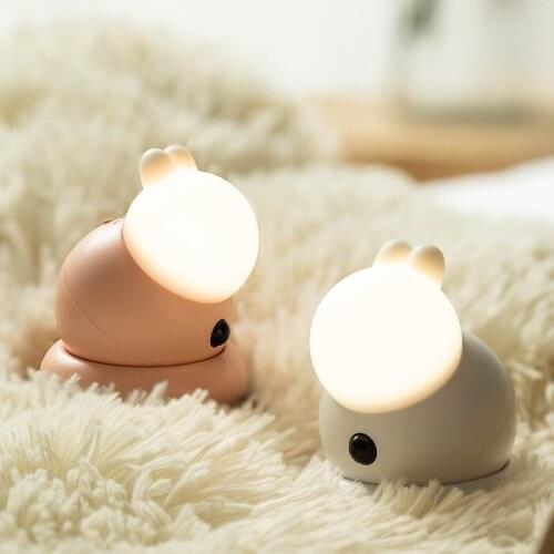 Cute Human Body Induction USB Night Light Smart Home Simple Small Table Lamp Bedroom Corridor Usb Charging Night Light