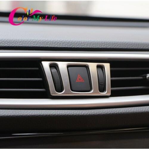 Car Center Console Air Vent Outlet Cover Sticker For Nissan X-Trail Xtrail X trail T32 2013-2019 Qashqai J11 2014-2019 Murano
