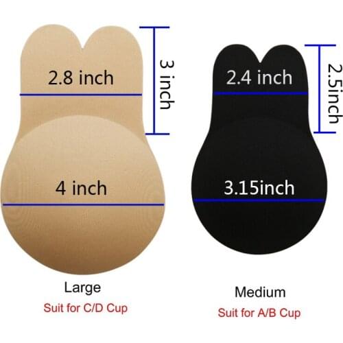 LELINTA 2020 Latest Womens Underwear Nipple Sticky Strapless Backless Sexy Fashion Rabbit Shape Lifter Silicone Nipple Sling