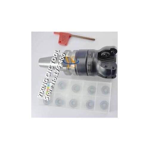 New BT40 M16 FMB22 45 +TRS5R 63-22-4T Face end mill +10pcs 5R RDMT10T3MOTN carbide insert CNC milling lathe