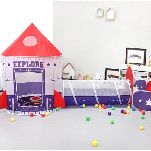 Portable Childrens Tent Indoor Game Foldable Childrens Game Tent Parent-child Interactive Play House Space Kid Toys
